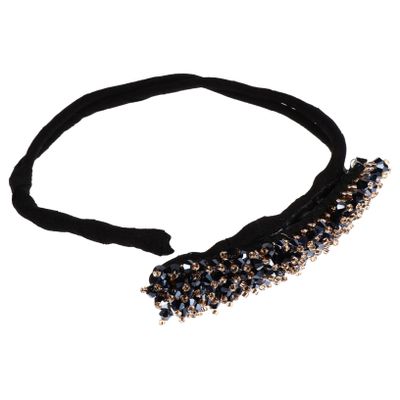 Beaupretty Crystal Hair Bun Maker Simple Donut Hair Holder for Women Elegant Updo Accessory Easy to Use Beaded Design
