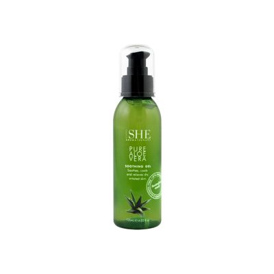 Om She Aromatherapy Pure Aloe Vera Gel 4.22fl oz - Soothes and Calms, Relieves Dey Irritated Skin. Australian Made