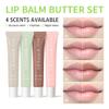 Summer Lip Glossy Butter Lip Balm, Lip Gloss Set, Soothing Lip Skincare, Instant Moisture, Lightweight, Nourish, Hydrate, Moisturizing Tint, Non-Sticky, Long-lasting (Vanilla, Large) view 4
