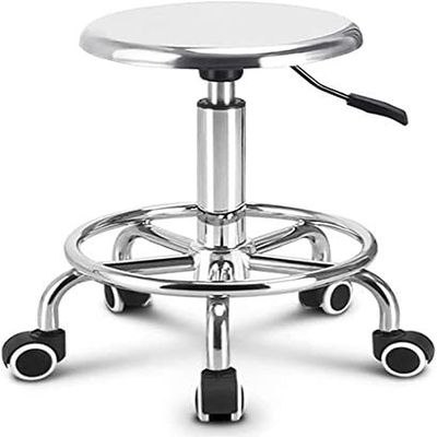 PPXCZZ Rolling Stool with Wheels, Heavy Duty Adjustable Hydraulic Swivel Chair for Salon, Medical, Lab, Tattoo Workbench