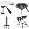 PPXCZZ Rolling Stool with Wheels, Heavy Duty Adjustable Hydraulic Swivel Chair for Salon, Medical, Lab, Tattoo Workbench view 4