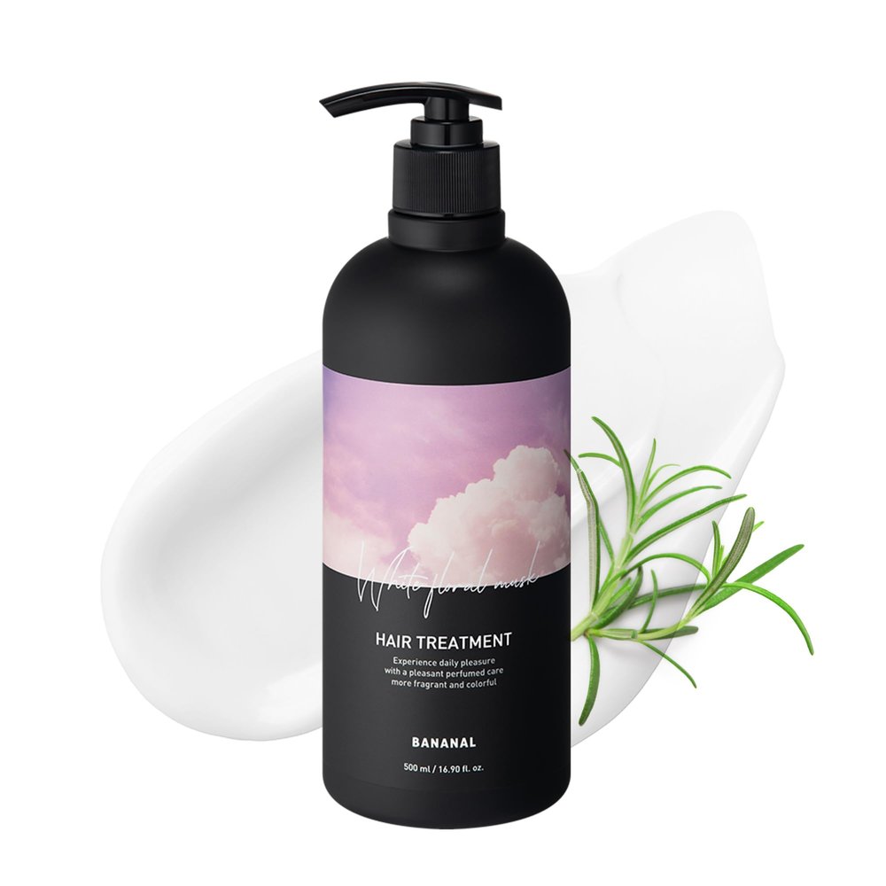 BANANAL Korean Conditioner for Damaged Hair, White Floral Musk, 16.9 fl oz