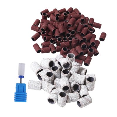 201pcs Nail Drill Sanding Band Set with Ceramic Grinding Head