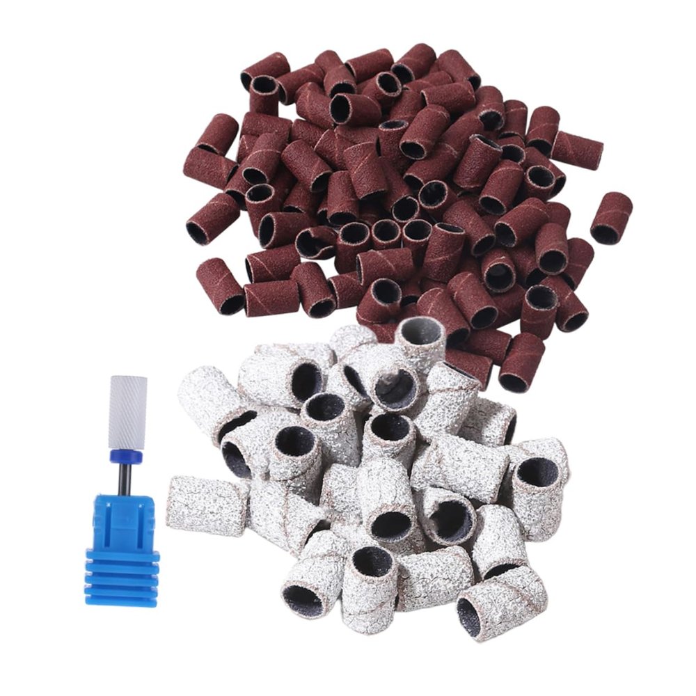 201pcs Nail Drill Sanding Band Set with Ceramic Grinding Head