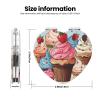 SDTYKHJ Cupcakes and Ice Cream Travel Makeup Mirror Double Sided 1X/2X Magnification Compact Vanity Mirror for Women Magnifying Cosmetic Mirror Folding Handheld Mirror for Purse Pocket view 3