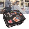Barber Carrying Case | Stylist Tool Organizer for Scissors/Combs/Hair Clippers | Large Capacity & Sturdy ABS + PU + Canvas Material | Multifunction Travel Bag view 2