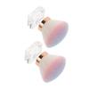 Beaupretty 2pcs Mushroom Head Paint Brush for Nail Dust Removal Soft Bristle Fingernail Brush for Manicure Supplies view 1