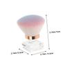 Beaupretty 2pcs Mushroom Head Paint Brush for Nail Dust Removal Soft Bristle Fingernail Brush for Manicure Supplies view 2