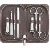 LBGMEIG Stainless Steel Nail Clippers Set Silver Eyebrow Scissors Ear Pick Nail Clippers Makeup Tool (7 Piece Set) Travel Manicure Set view 1