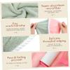 OUNONA 2Pcs Quick Dry Hair Towel Wrap Super Absorbent Coral Fleece Hair Drying Hat Comfortable Stylish Hair Turban for Home Travel Sports Yoga view 4