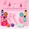 Christams Advent Calnedar, Pink Mom Gift for Hoilday, Beauty Advent Calendar for Daughter Girls, Christmas 24Day Countdown Calendar, Bath Set with Bath Bomb Hand Cream Body Lotion Christmas Sock view 3