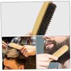 Beard Brush for Men with Ergonomic Handle Boar Bristle Hair Brush for Beard Grooming Smoothing and Thick Hair Precision Styling Comb for Neat Appearance view 3