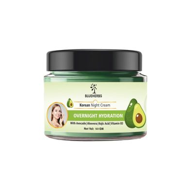 Ava cado Vitamin E Insta Glow Night Cream, 50 G | Brightening Moisturizing Nourishing Face Moisturizer For All Skin Types| 100% Natural Night Cream For Dark circle (Buy 2 Quantity Get 1 Quantity Free)