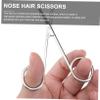 SAFIGLE 2pcs Precision Eyebrow Trimmer Nose Hair Scissors Professional Hair Scissors for Face Brow Care view 2