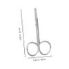 SAFIGLE 2pcs Precision Eyebrow Trimmer Nose Hair Scissors Professional Hair Scissors for Face Brow Care view 4