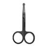 Nose Hair Scissor Stainless Steel Safety Nose Hair Scissors with Rounded Tip, Precision Facial Grooming Trimmer for Nose/Ear/Eyebrow/Moustache, Comfortable Grip, Easy Clean, Black Finish view 1