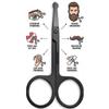 Nose Hair Scissor Stainless Steel Safety Nose Hair Scissors with Rounded Tip, Precision Facial Grooming Trimmer for Nose/Ear/Eyebrow/Moustache, Comfortable Grip, Easy Clean, Black Finish view 4