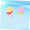 Beavorty 2Pcs Lollipop Shaped Foot Care Scrubber Pumice Stone Dead Skin Remover Tool for Smooth Feet Lightweight Exfoliating Rubbing Tool Mixed Color Foot Rubbing Tool view 4