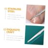DECORNIJIA Professional Pedicure Set 3pcs Stainless Steel Foot Care Tools for Ingrown Toenail Callus Removal for Men Women Portable Nail Trimmer Kit Ergonomic Design view 3