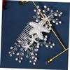Beaupretty 1pc Beach Wedding Hair Comb Rhinestones and Pearls Elegant Hair Accessories for Brides and Flower Girls for Special Occasions and Parties Hs-js view 4