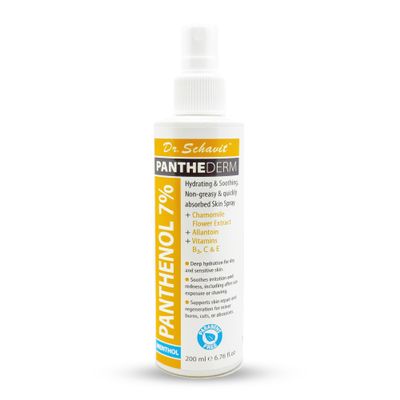 PantheDerm After-Sun Recovery Spray  Dermatologist-Developed, 7% Panthenol + Chamomile & Allantoin  Non-Greasy, Fast-Absorbing Hydration for Sunburned & Sensitive Skin, Post-Laser, Tattoo 6.76Fl.Oz