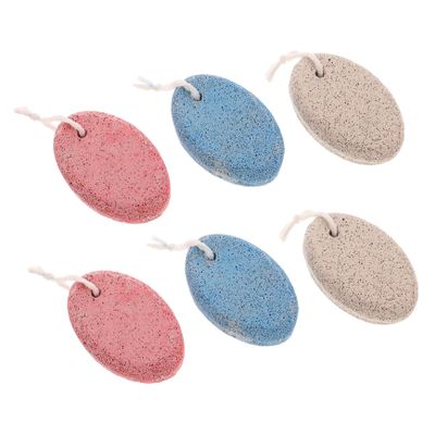 DECORNIJIA 6pcs Double-Sided Pumice Stone Foot File Dead Skin Remover for Home Pedicure Effective Feet Care Tool for Smooth Heels and Callus Exfoliation