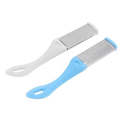 CALLARON Foot Peeling Scraper Double-Sided Metal Foot Rasp for Corns Nail Scrubber Pedicure Maintenance Beauty Tool for Dry Cracked Heels Random Color