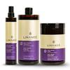 Linange No Yellow Shampoo, Mask & Bi-Phase Kit | Neutralizes Brassiness in Blonde, Bleached & Grey Hair | Enriched with Grape Extract & Violet Pigment for Hydration & Shine view 1