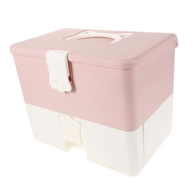 Beaupretty Professional Nail Organizer Makeup Case Nail Supplies Storage Tool Carrying Case Manicure Box