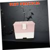 Beaupretty Professional Nail Organizer Makeup Case Nail Supplies Storage Tool Carrying Case Manicure Box view 3