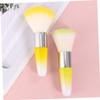 FRCOLOR 2pcs Makeup Brush Nail Art Dust Removal Makeup Brush Cleaner for Professional Diy Use view 2