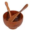 Beaupretty Wooden Facial Mask Mixing Bowl Kit Face Mask Bowl Mixing Spatula Facial Skin Care Accessories view 1