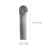 ACAGALA Pocket Beard Comb Zinc Alloy Skull Pattern Hair Styling Mustache Shaping Oil Hair Comb (Silver) view 4