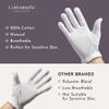 4 Pairs Cottonnerie Basics Cotton Gloves for Dry Hands Sleeping, Moisturizing Gloves Overnight, Hand Moisturizer Gloves, Moisture Gloves for Dry Hands Overnight, Sleeping Gloves, Small view 3