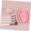 DEARMAMY 2Pcs Silicone Makeup Brush Cleaning Pad Foldable Scrubber Washer Easy to Use Cleaning Mat for All Makeup Tools Quick and Effortless Cleaning present for Makeup Lovers view 4