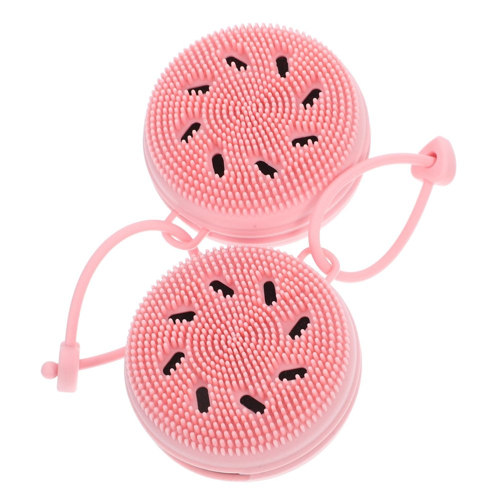 Beaupretty 2pcs Silicone Face Scrub Brush for Deep Cleansing and Gentle Exfoliation Travel-Friendly