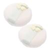 Beaupretty 2pcs Large Powder Puff Soft Velvet Applicator for Loose Powder Foundation Blending Makeup Washable Reusable Elegant Embroidery Design view 1