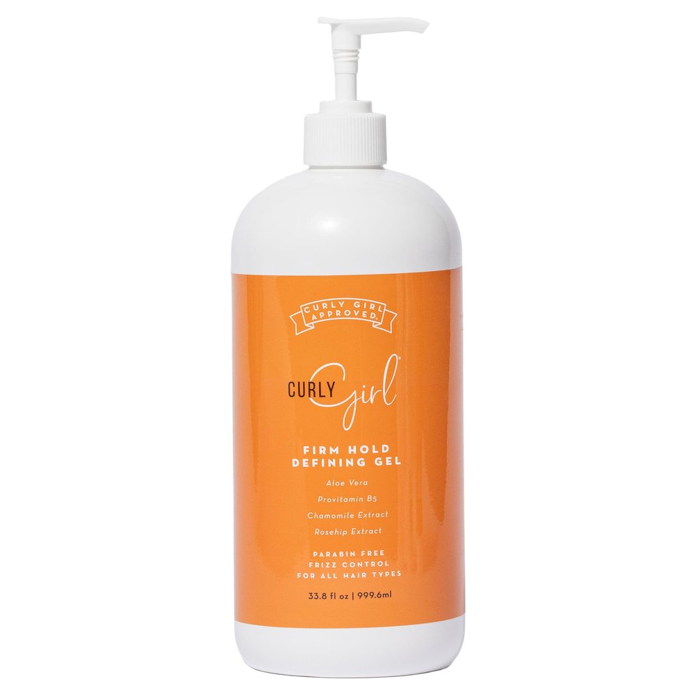Curly Girl Firm Hold Defining Gel For Curls, Strong Hold Frizz Control Curly Hair Gel, Paraben Free, Aloe Vera, Water Soluble