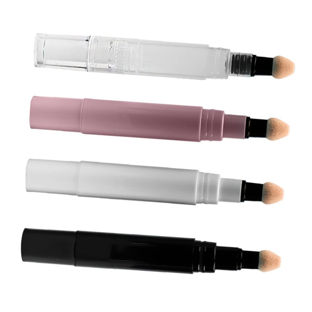 VICASKY 5ML Refillable Blusher Tube 4pcs Liquid Foundation Dispenser Twist Mechanism for Travel and DIY Makeup