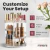 360 Rotating Makeup Organizer Diamond Design - Adjustable Shelf Height and Fully Rotatable - The Perfect Round Spinning Cosmetic Organizer for Bedroom Dresser or Vanity Countertop Storage (Clear) view 3