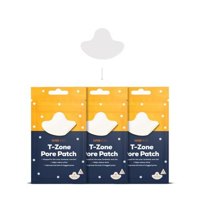 HANHOO T-Zone Pore Patch Bundle, 12 Pore Patches, 12 Triangle Blemish Patches, Improves Look of Clogged Pores, Mattifies, Shrinks Pimples on T-Zone, Blackhead and Acne Treatment, Korean Skincare