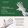 4 Pairs Cottonnerie Organic Cotton Gloves for Dry Hands Sleeping, Moisturizing Gloves Overnight, Hand Moisturizer Gloves, Moisture Gloves for Dry Hands Overnight, Sleeping Gloves, Small view 3