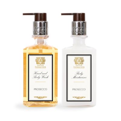 Antica Farmacista Ambiance Bundle - Body Moisturizer, 10 fl oz & Hand & Body Wash, 10 fl oz - Prosecco