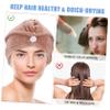 Beaupretty 3pcs Hair Drying Hoods Absorbent Hair Towel Cap Towel for Women Shower for Drying view 3