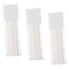 OUNONA 3Pcs Travel Airless Pump Bottles Vacuum Lotion Dispenser for Cream Skincare and Serum Durable Transparent Cosmetic Containers Easy Press Design for Go Use view 1
