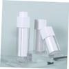 OUNONA 3Pcs Travel Airless Pump Bottles Vacuum Lotion Dispenser for Cream Skincare and Serum Durable Transparent Cosmetic Containers Easy Press Design for Go Use view 2