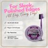 EBIN NEW YORK Edge Control Gel for Black Women  24 Hour Argan Oil Edge Tamer Refresh 8.25 oz (Acai Berry) Bundle with 3-in-1 Brush & Comb Maximum Hold for Smooth Edges  Gift Set (2 Items) view 3