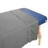 10 Pack - Tranquility Microfiber Massage Table Flat Sheet by Body Linen- Lightweight, Durable Microfiber Flat Sheets For Massage Table & Spa. Wrinkle Free, Stain-Resistant, Soft & No Pilling- Gray view 1