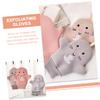 BCOATH 3pcs Korean Body Scrub Mitt Unisex Washcloths for Bath Exfoliating Gloves Random Color view 2