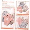 BCOATH 3pcs Korean Body Scrub Mitt Unisex Washcloths for Bath Exfoliating Gloves Random Color view 4